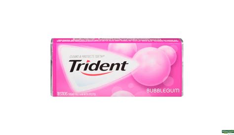 Buy Trident Sugar Free Chewing Gum, Bubblegum, 18 Pieces Online at Best ...