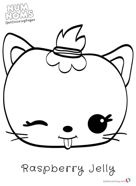 Num Noms Coloring Page Raspberry Jelly - Free Printable Coloring Pages