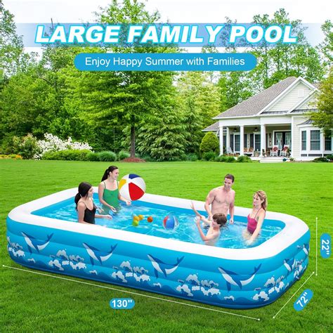 ZEUSFIRE Large Inflatable Swimming Pool for Kids Adults, India | Ubuy