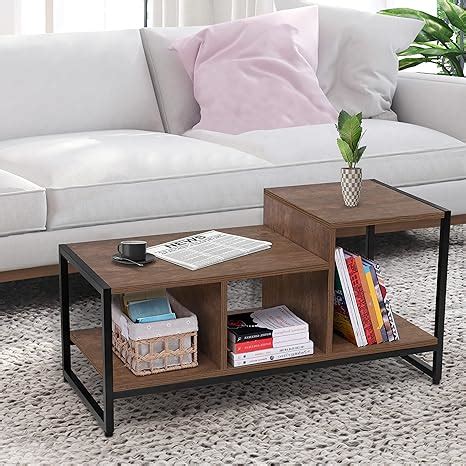 ABOUT SPACE Coffee Table with Storage - Space Saving Tipoy for Living ...