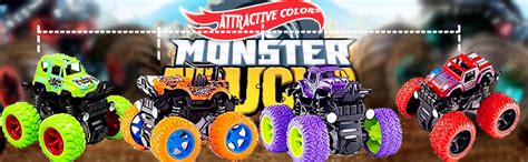 Kiddie Galaxia Big Size Monster Truck Friction Powered Cars Toys, 360 ...