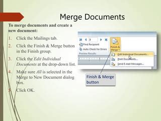 Image result for Mail Merge Videotutorial Point