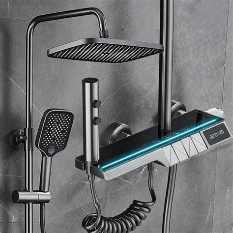 ProssimaGen Digital Piano Shower Set with LED,thermostat Shower Set ...