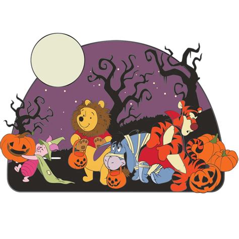 Winnie the Pooh Halloween Gang 3-Inch Enamel Pin
