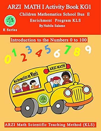 ARZI MATH I Activity Book KG1: Children Mathematics School Bus E (ARZI ...