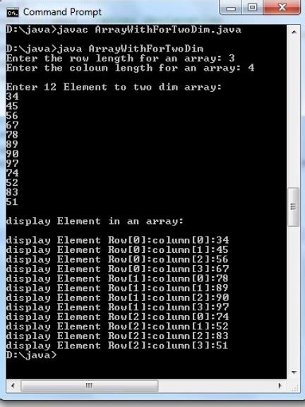 Image result for 2D J Frame Array Code On DrJava