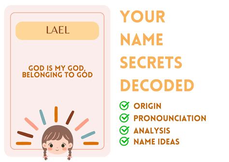 Lael - Jewish Girl Name Meaning and Pronunciation
