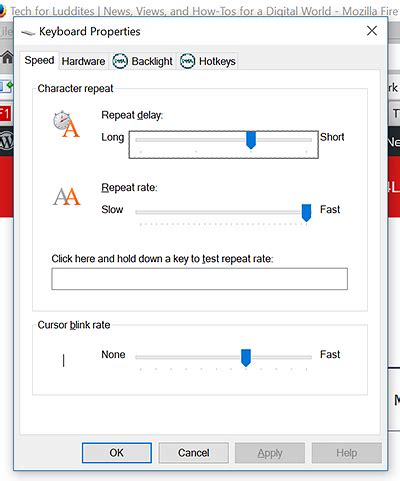 Image result for Control Panel Keyboard Setting