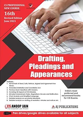 Drafting Pleadings And Appearances June 16th Revised Edition 2021 (CS ...