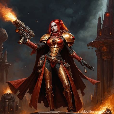 painting gothic full body portrait warhammer 40k rogue trader ...