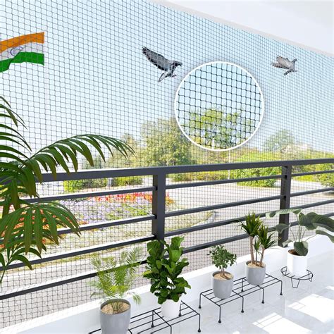 Mr. Right Pigeon Nets for Balconies (10X8 Ft, Black), Anti Bird Control ...