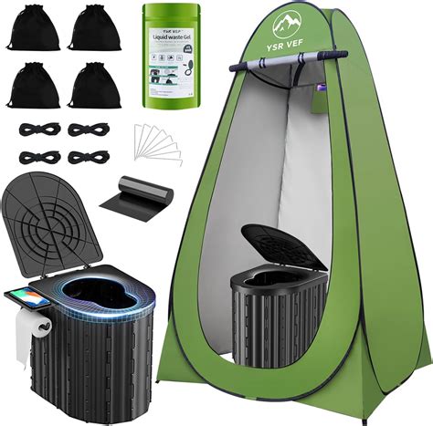 Amazon.com: Waterproof Portable Camping Toilet Tent - Privacy Camping ...