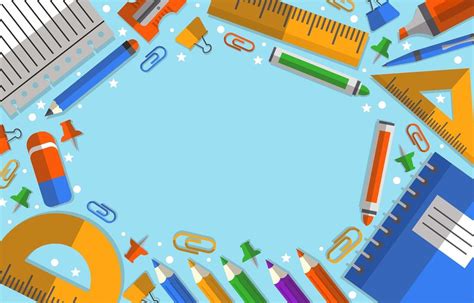 School Stationery Background 的图像结果