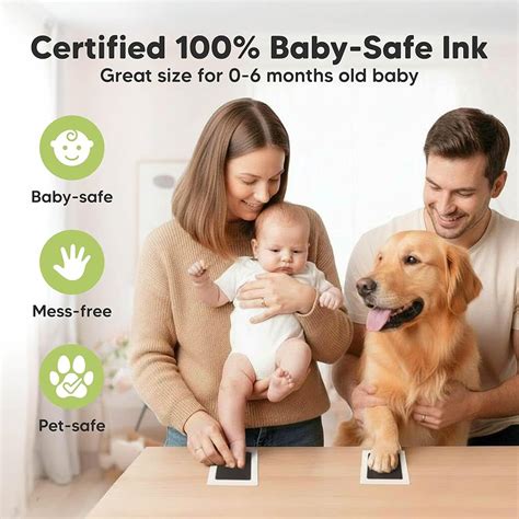 KeaBabies 4-Pack Inkless Baby Hand and Footprint Kit - Mess India | Ubuy
