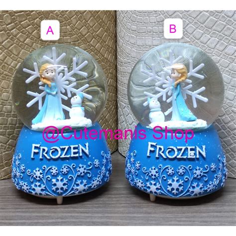 Jual Kotak Musik Frozen Snowball Bola Kristal Salju Frozen Lampu Musik ...