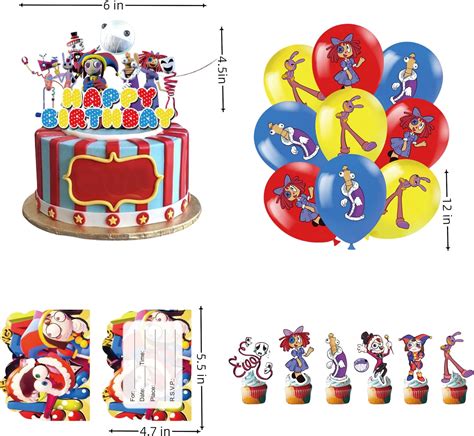 FANBIYA Digital Circus Birthday Party Supplies,The Amazing India | Ubuy