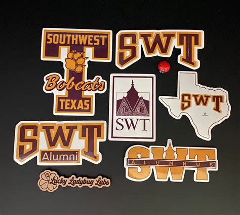 Southwest Texas State University-Six SWT Sticker Pack Bundle | Etsy