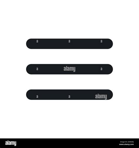 Hamburger menu line three hi-res stock photography and images - Alamy