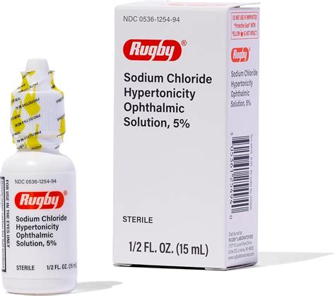Amazon.com: רוגבי נתרן כלוריד Hypertonicity תמיסת עיניים עיניים 5% - טיפות עיניים נתרן כלוריד ...