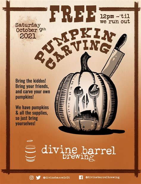 Free Pumpkin Carving - Divine Barrel Brewing