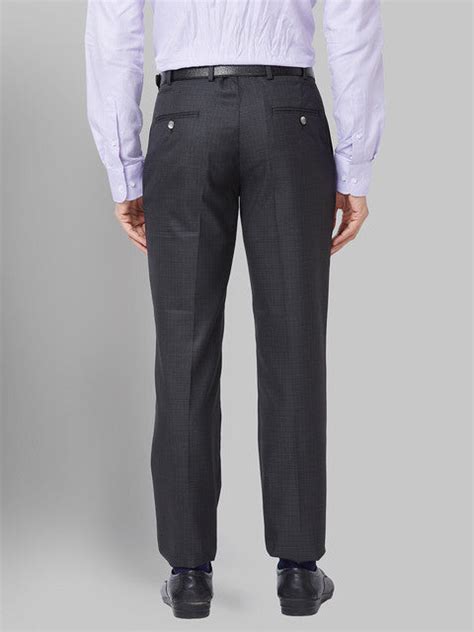Park Avenue Men Grey Smart Fit Structured Trouser – MyRaymond