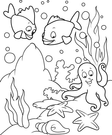 Ocean Coloring Pages For Kids Ocean Coloring Pages - GetColoringPages.com