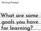 New Year Goals Writing Prompts Graphic Organizers & Leveled Lined Paper