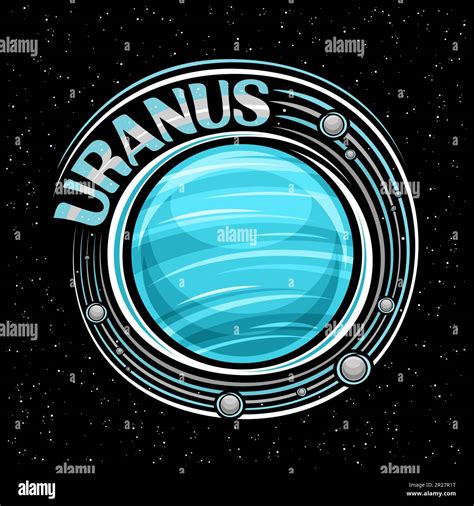 Uranus Vector Uranus Planet Solar System In Outer Space Vector,