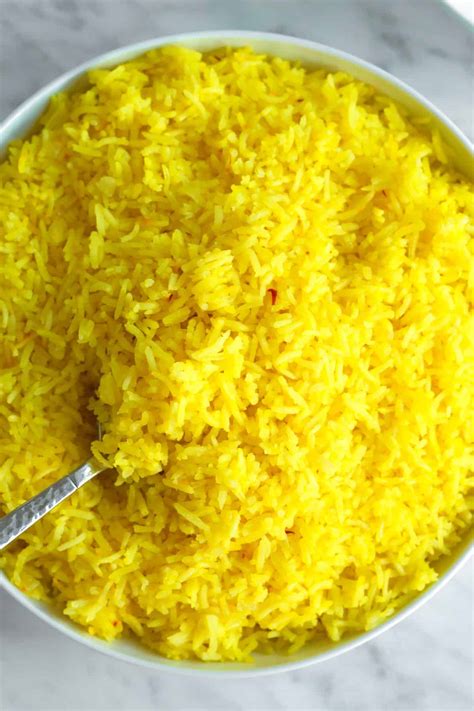 Fluffy Saffron Rice Recipe