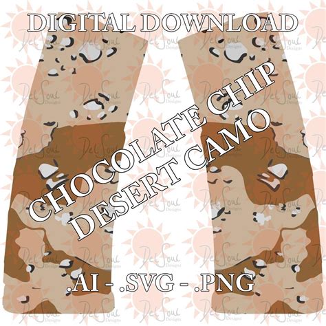 Chocolate Chip Camo Pattern | Laser Engraving Design | AI, SVG, PNG ...