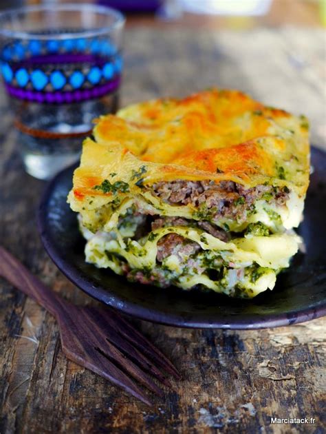 Lasagnes aux épinards et viande hachées   Recette facile