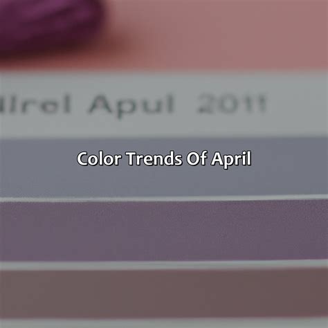 What Are April Colors