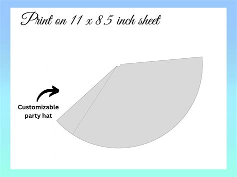 Party Hat Template, Birthday Hat Template, Cone Hat, Paper Hat ...