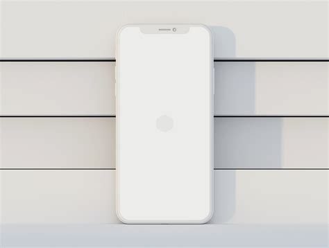 Black & White Clay iPhone X Mockup - Mockup World