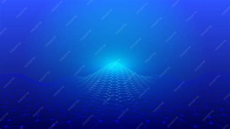 Premium Photo | Dot line link hexagon honeycomb peak shaped vector ...