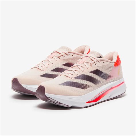 adidas Womens adizero SL2 - Putty Mauve/Aurora Met./Solar Red - Womens ...