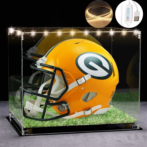Amazon.com: Full Size Football Helmet Acrylic Display Case Box Mirror ...