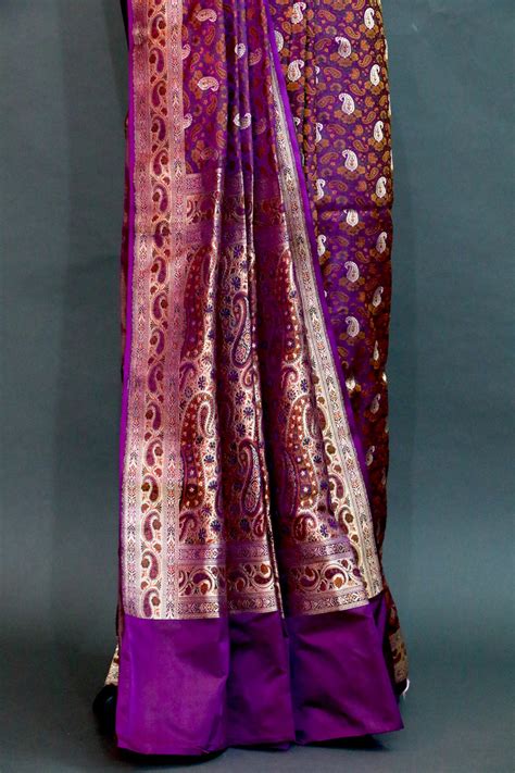 PURPLE JAMAWAAR SAREE – thebanarasistyle.in