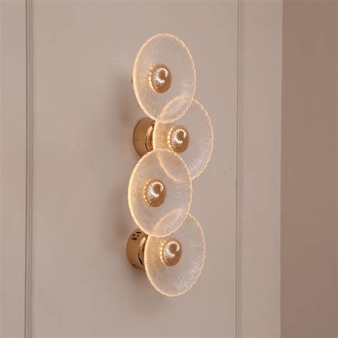 Show off 4-Glass (3 Colour) LED Wall Light for Home | Light & Living