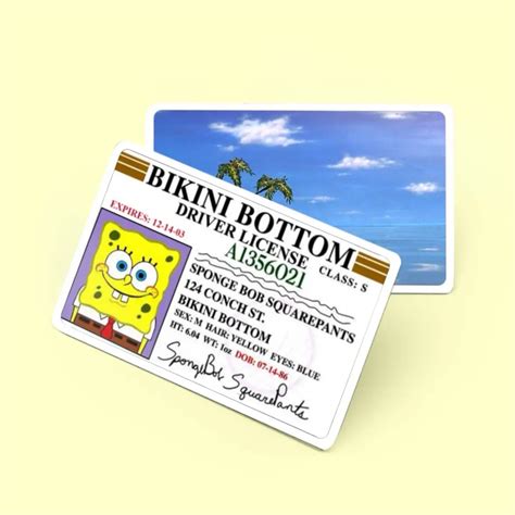 spongebob driver's license card-TikTok Shop