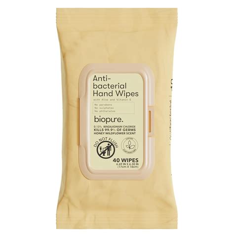 Amazon.com: Biopure Antibacterial Hand Wipes - Antibacterial Wipes With Aloe and Vitamin E | 6. ...