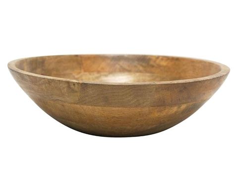 Buy ANTIQUE WOOD DEALS Wooden Mixing & Serving Bowl - Suitable For ...