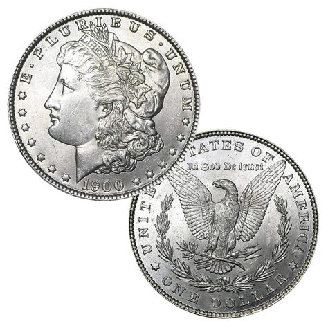 1900 P Morgan Silver Dollar Brilliant Uncirculated BU – Great American ...