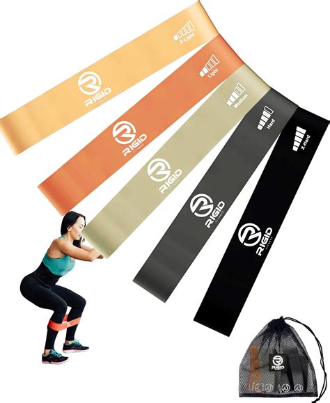 SOMAZ Resistance Bands, Unbreakable 100% Natural Latex Exercise Bands ...