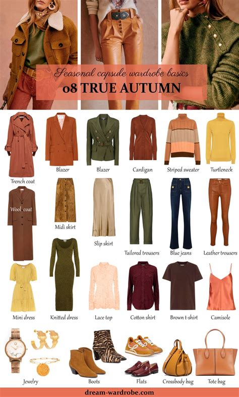 Warm (True) Autumn Color Palette and Wardrobe Guide | Dream Wardrobe | Warm fall outfits, Autumn ...