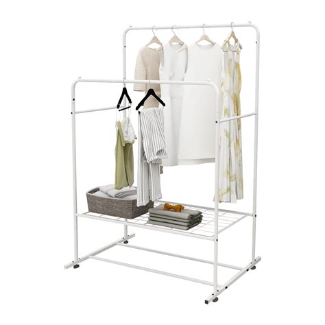 Buy CLEARANCE! Garment Rack Freestanding Hanger Double Rods Multi ...