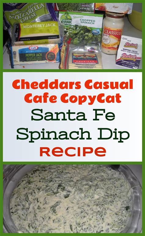 Cheddar's Casual Cafe Santa Fe Spinach Dip (Copycat Recipe) With ...