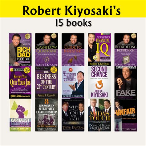 Robert Kiyosaki' Books Collection | Rich Dad Poor Dad | CASHFLOW Quadrant | Guide to Investing ...