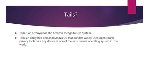 Image result for Tails OS Features