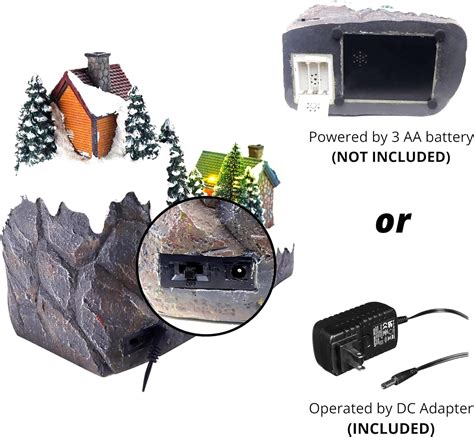 Buy Christmas Village Sledding Down Hill Animated Pre-Lit Musical ...